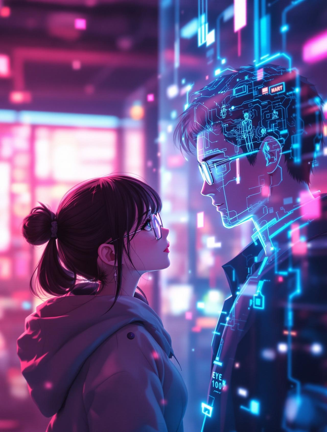 短剧搜索入口《我的男友是AI》封面图 - 校园初恋